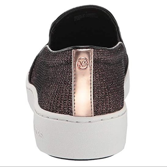 Michael Kors KEATON Glitter Chain-Mesh Slip-On Sne - Picture 7 of 8